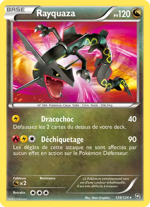 Carte Pokémon Rayquaza #128 — Dragons Exaltés