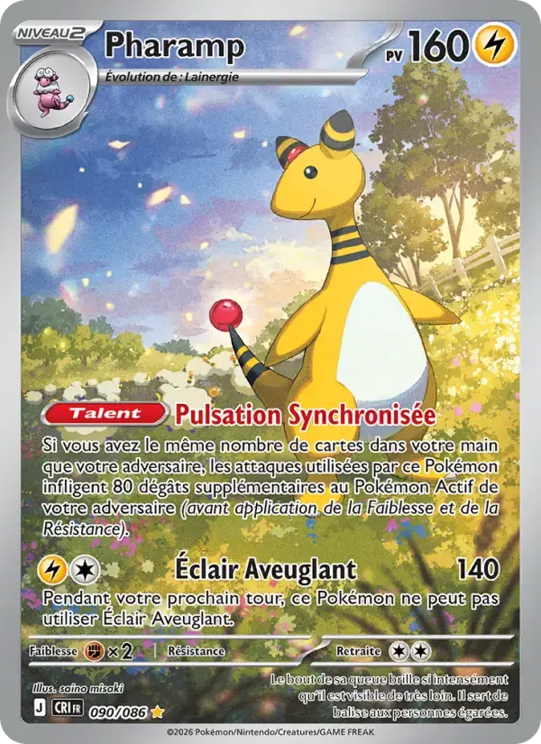 Carte Pokémon Pharamp #090 — Chaos Ascendant