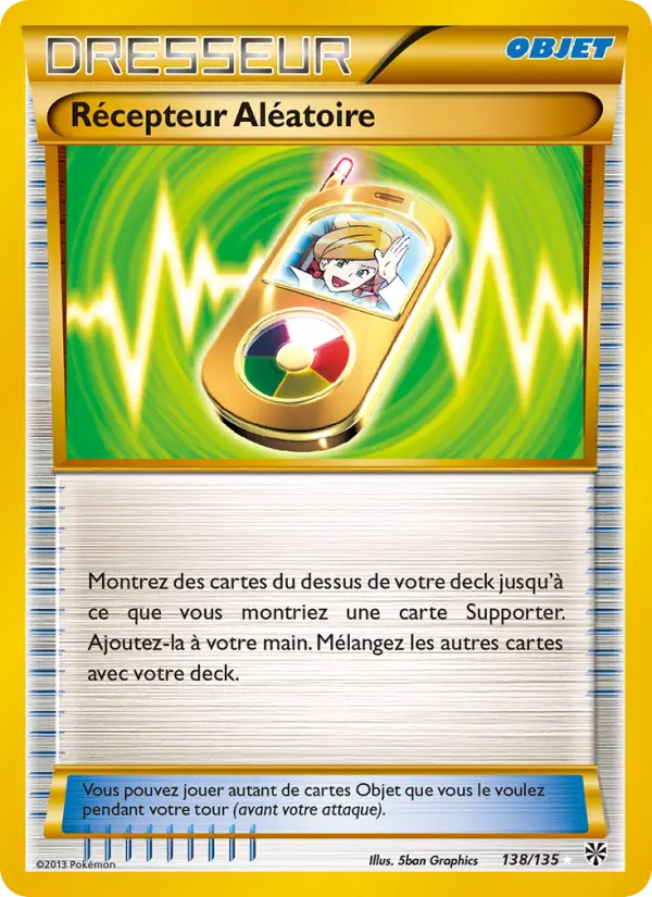 Carte Pokémon Récepteur Aléatoire #138 — Tempête Plasma