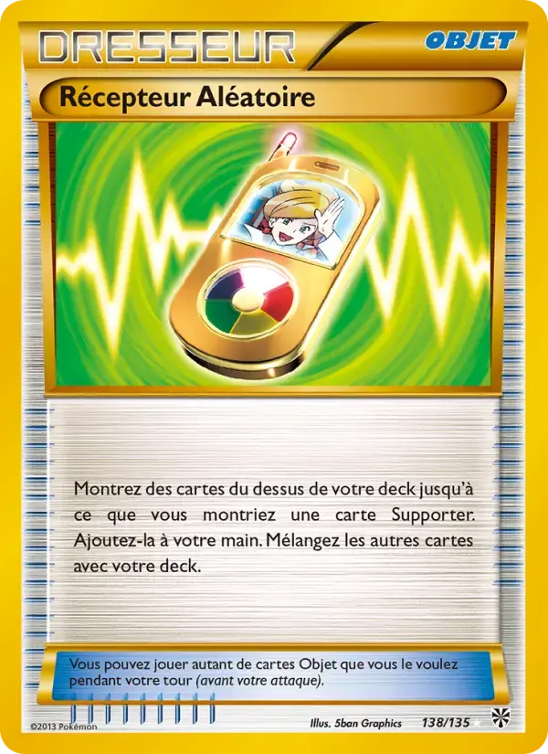Carte Pokémon Récepteur Aléatoire #138 — Tempête Plasma