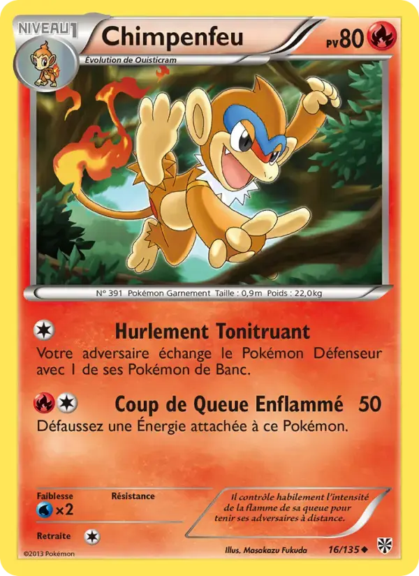 Carte Pokémon Chimpenfeu #16 — Tempête Plasma