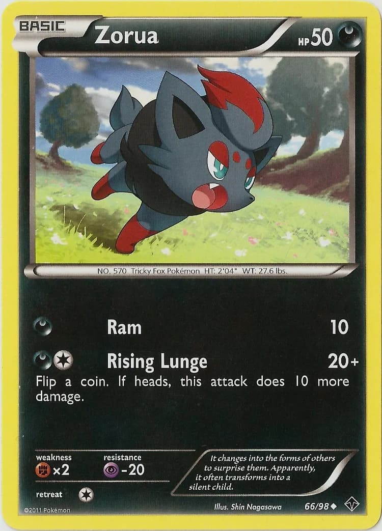 Carte Pokémon Zorua #11 — 2013 Promo McDonald's