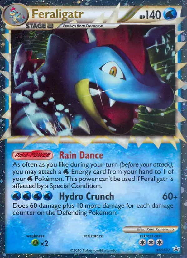 Carte Pokémon Aligatueur #HGSS07 — Promos HeartGold SoulSilver