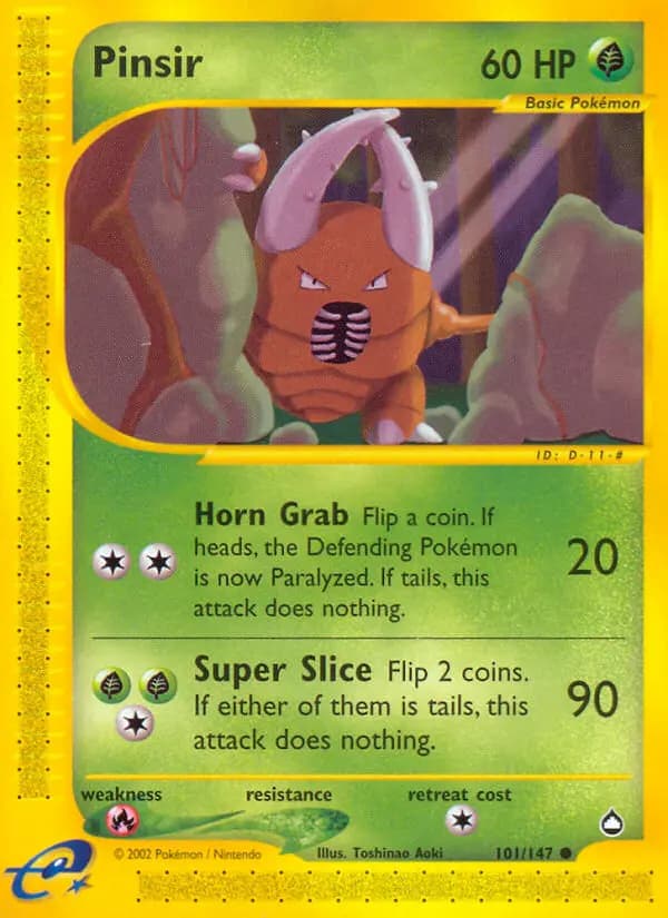 Pinsir #101 — Aquapolis