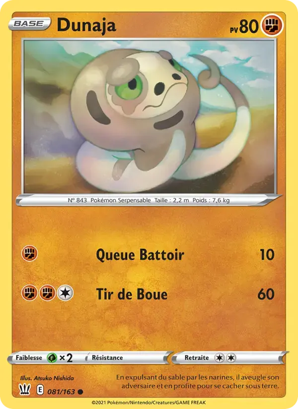 Carte Pokémon Dunaja #81 — Styles de Combat