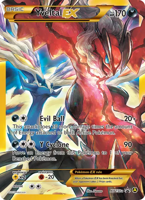Carte Pokémon Yveltal-EX #XY150a — Promos X&Y