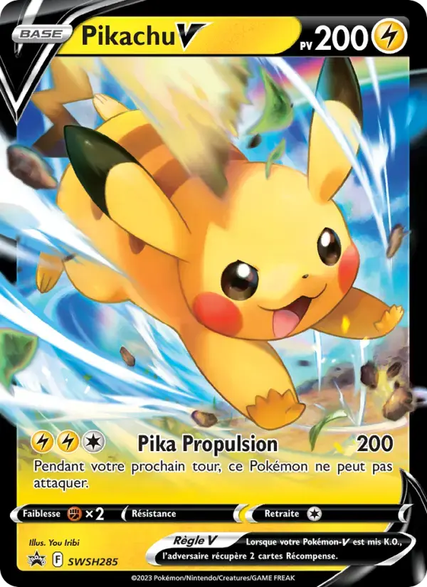 Carte Pokémon Pikachu V #SWSH285 — Promos Épée et Bouclier