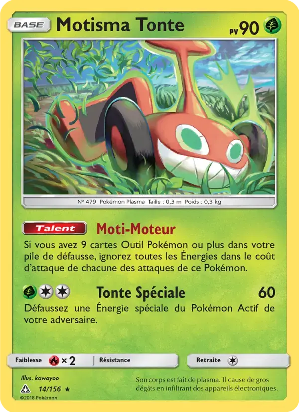 Carte Pokémon Motisma Tonte #14 — Ultra-Prisme