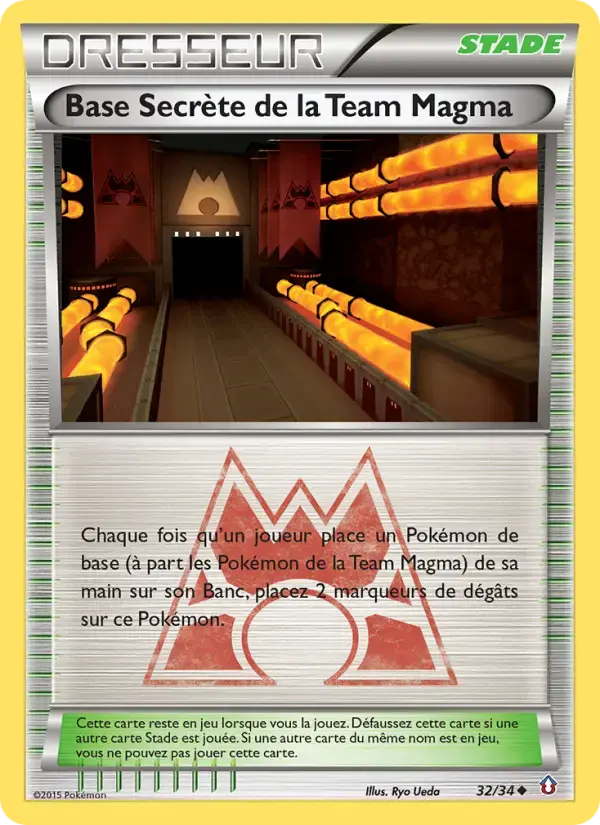 Carte Pokémon Base Secrète de la Team Magma #32 — Double Danger