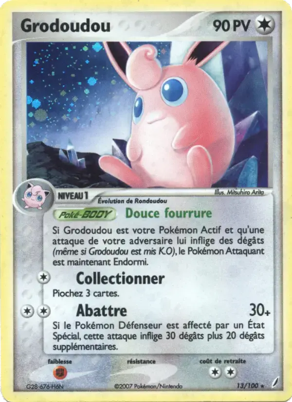 Carte Pokémon Grodoudou #13 — Gardiens de Cristal