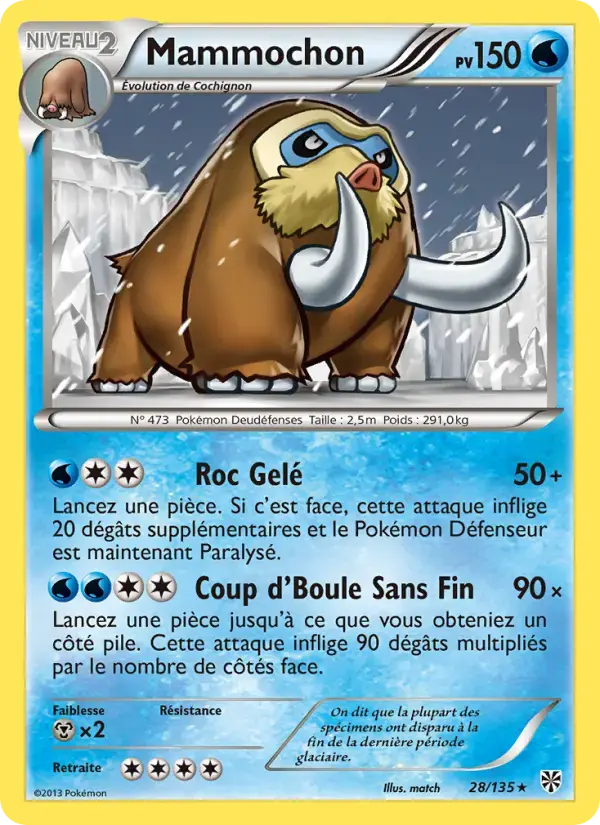 Carte Pokémon Mammochon #28 — Tempête Plasma