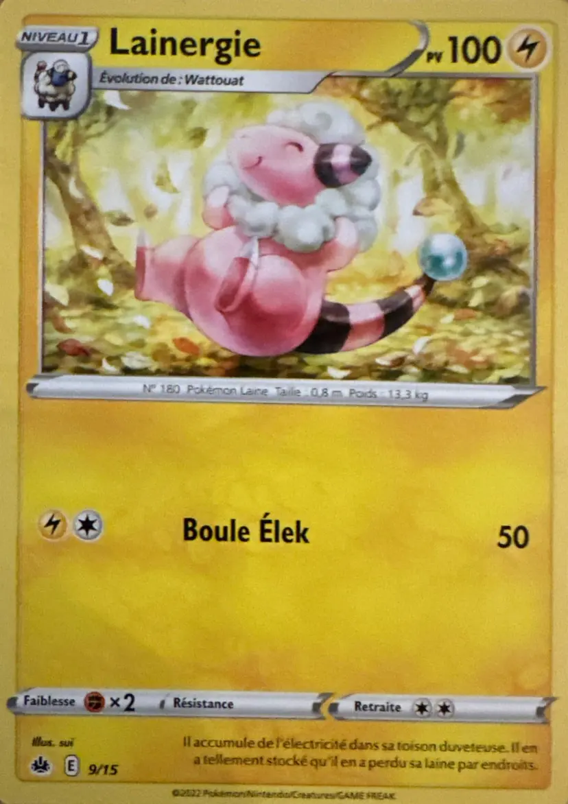 Carte Pokémon Lainergie #9 — 2022 Promo McDonald's