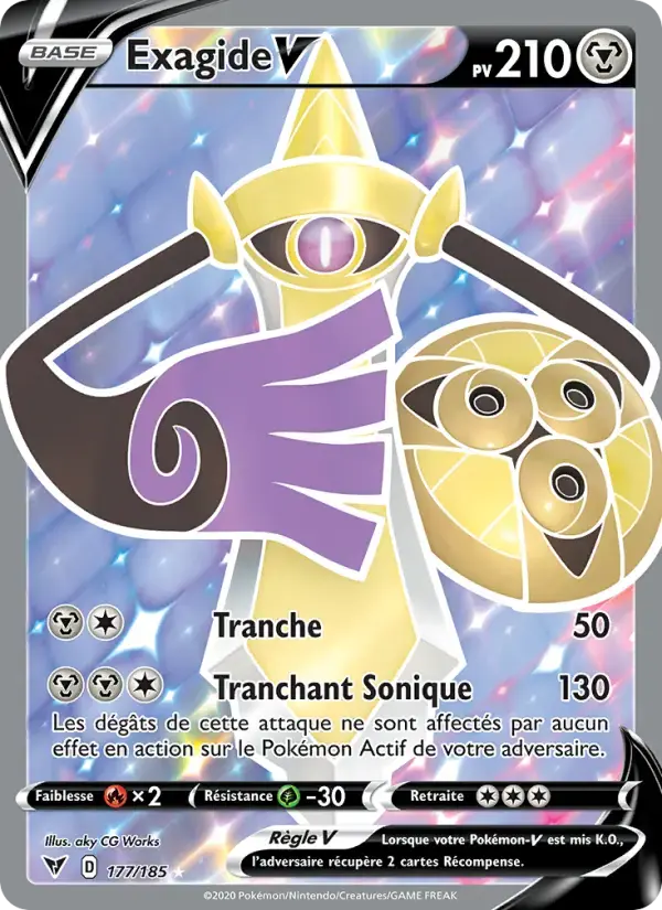 Carte Pokémon Exagide V #177 — Voltage Éclatant