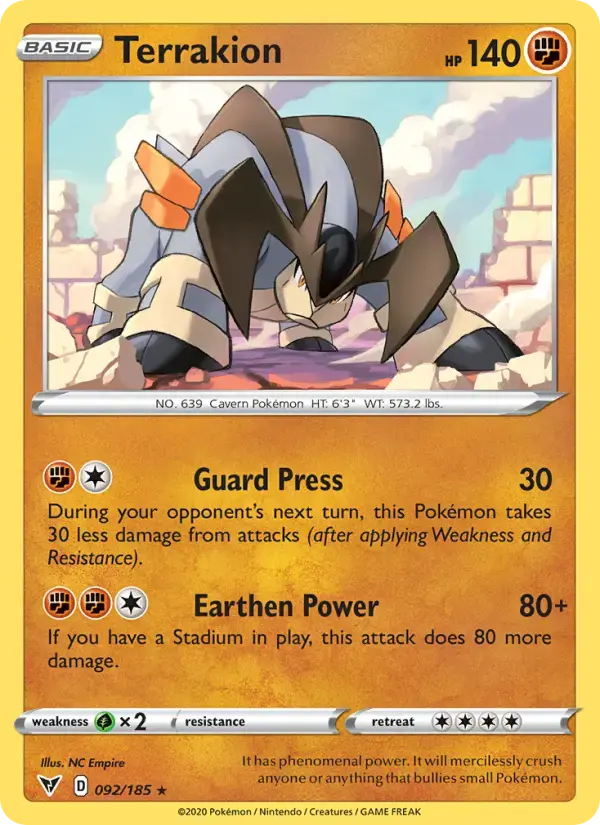 Terrakion #92 — Vivid Voltage