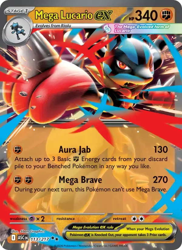 Mega Lucario ex #113 — Ascended Heroes