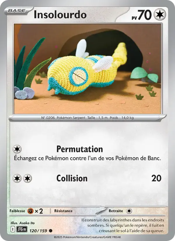 Carte Pokémon Insolourdo #120 — Aventures Ensemble