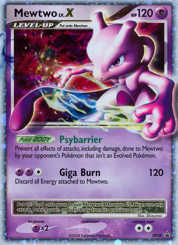 Carte Pokémon Mewtwo #DP28 — Promos Diamant et Perle