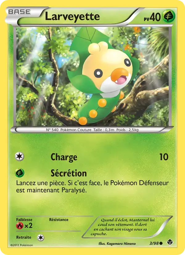 Carte Pokémon Larveyette #3 — Pouvoirs Émergents