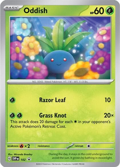Carte Pokémon Mystherbe #102 — Promos Écarlate et Violet