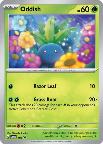 Carte Pokémon Mystherbe #102 — Promos Écarlate et Violet