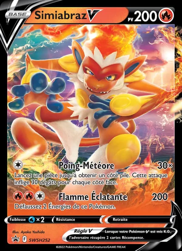 Carte Pokémon Simiabraz V #SWSH252 — Promos Épée et Bouclier