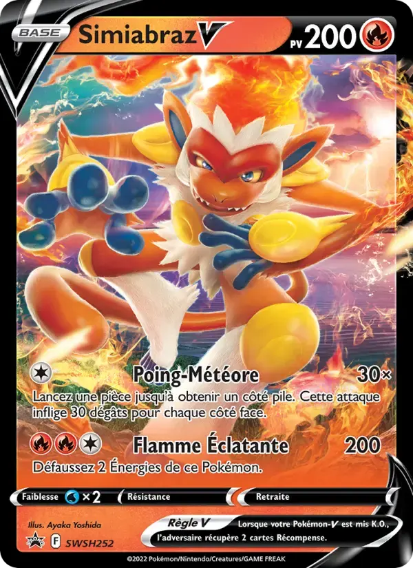 Carte Pokémon Simiabraz V #SWSH252 — Promos Épée et Bouclier