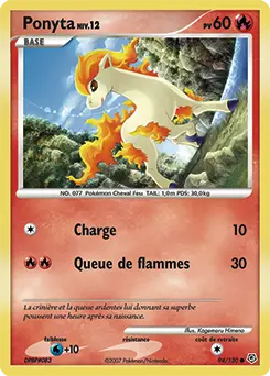 Carte Pokémon Ponyta #94 — Diamant et Perle