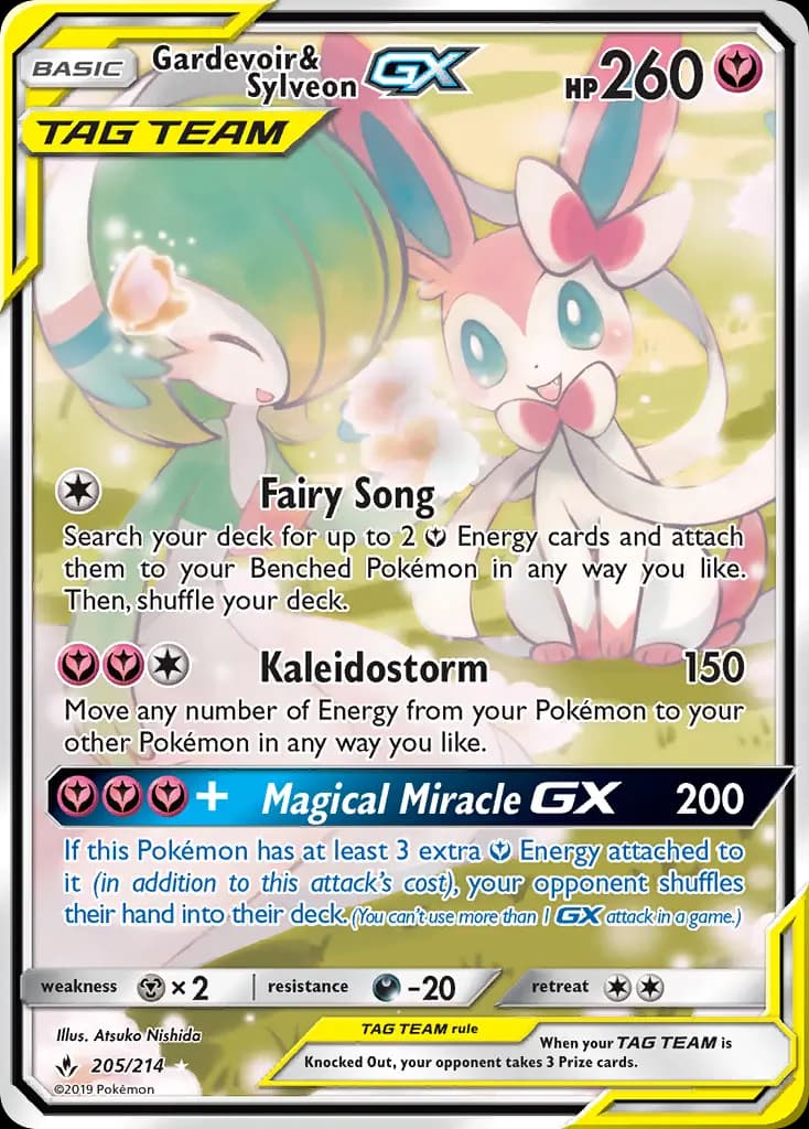 Gardevoir & Sylveon GX #205 — Unbroken Bonds