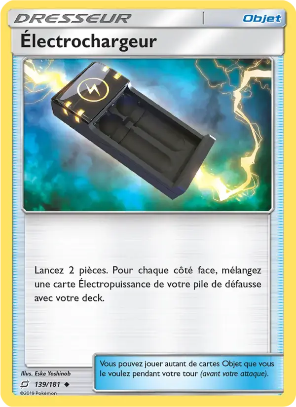 Carte Pokémon Électrochargeur #139 — Duo de Choc