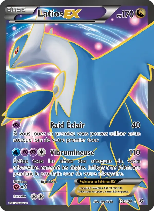 Carte Pokémon Latios EX #101 — Ciel Rugissant