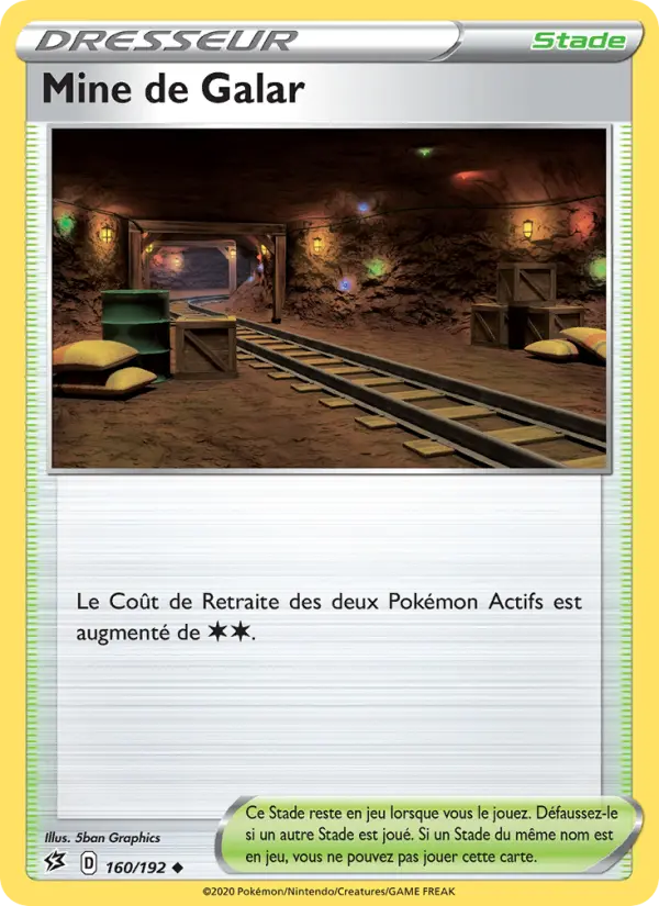 Carte Pokémon Mine de Galar #160 — Clash des Rebelles
