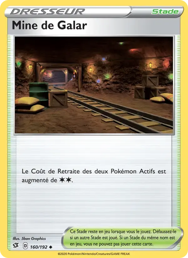 Carte Pokémon Mine de Galar #160 — Clash des Rebelles