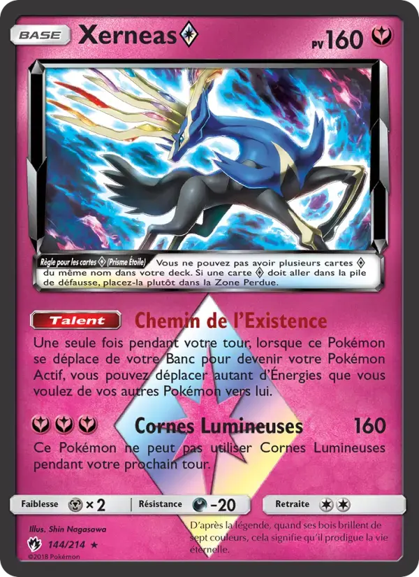 Carte Pokémon Xerneas ◇ #144 — Tonnerre Perdu