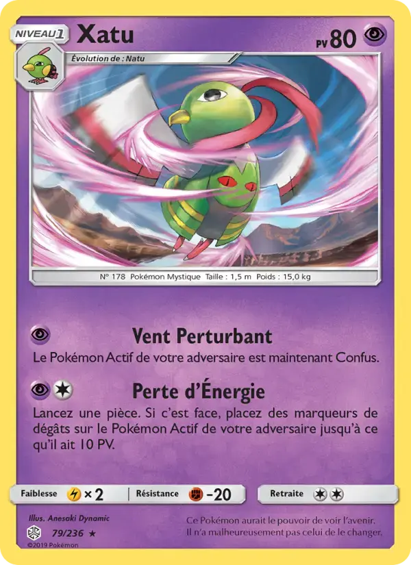 Carte Pokémon Xatu #79 — Éclipse Cosmique