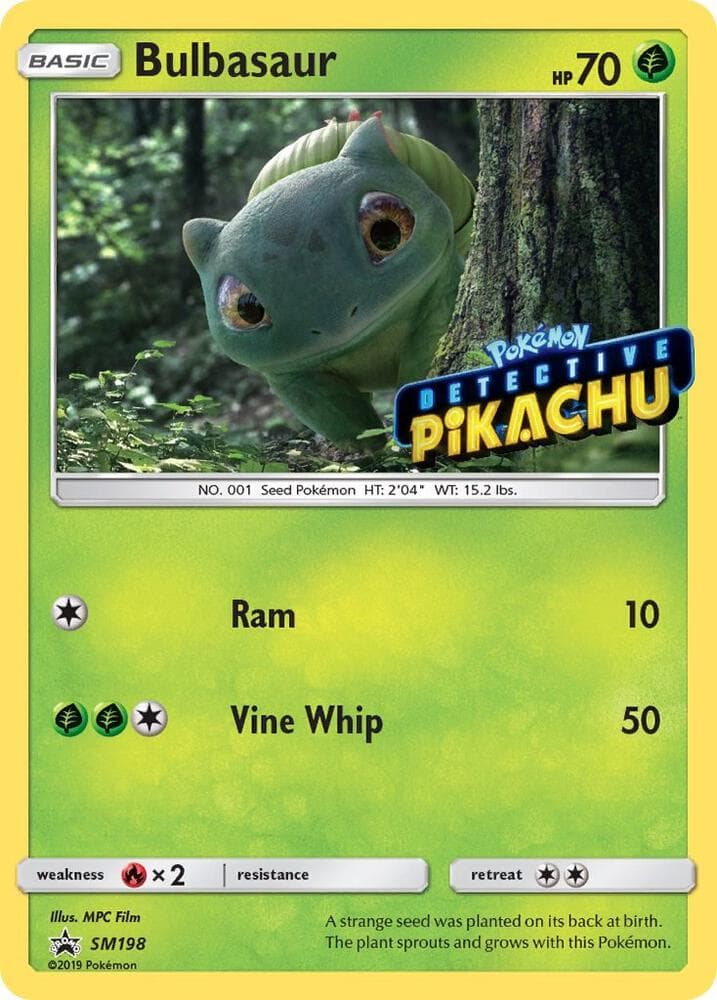 Bulbasaur #SM198 Stamp — Sun & Moon Promos