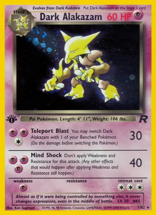 Dark Alakazam #1 — Team Rocket