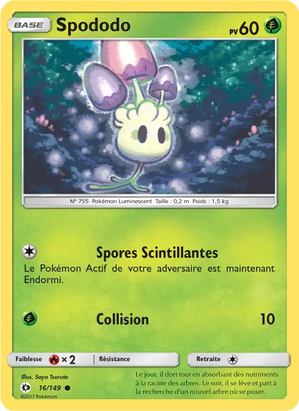 Carte Pokémon Spododo #16 — Soleil et Lune