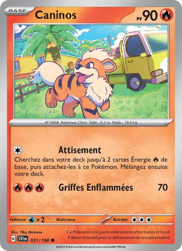 Carte Pokémon Caninos #031 — Écarlate et Violet