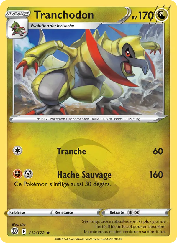 Carte Pokémon Tranchodon #112 — Stars Étincelantes