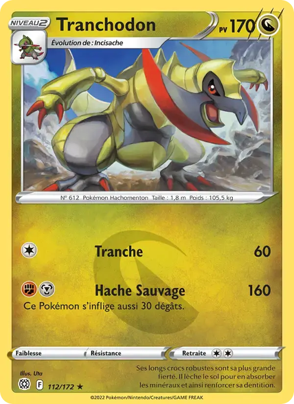 Carte Pokémon Tranchodon #112 — Stars Étincelantes