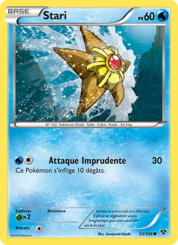 Carte Pokémon Stari #33 — XY