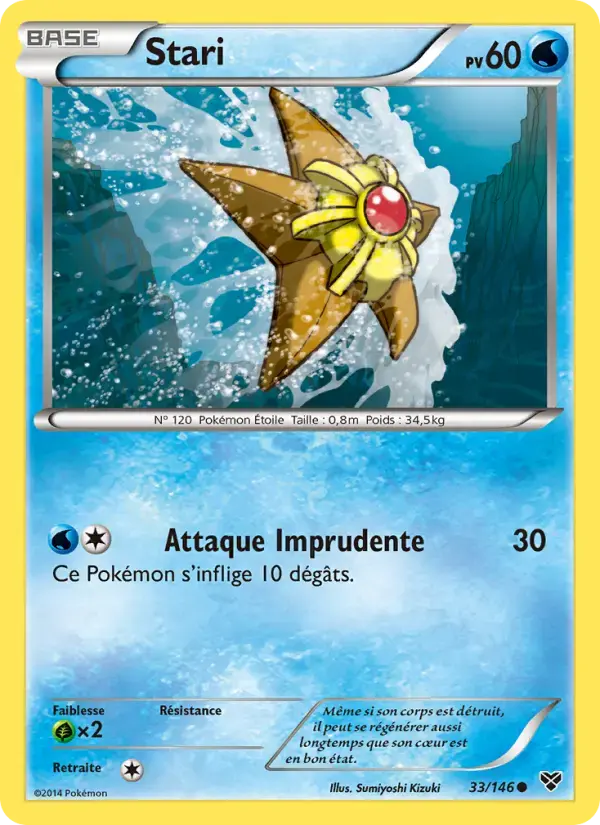 Carte Pokémon Stari #33 — XY