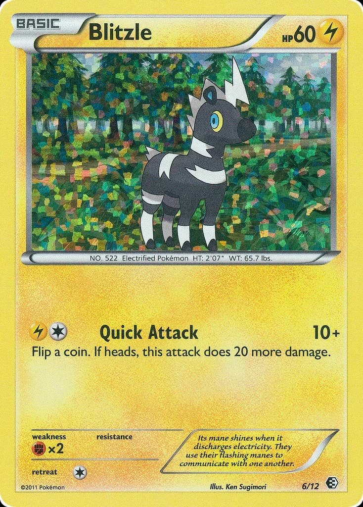 Carte Pokémon Zébibron #6 — 2011 Promo McDonald's