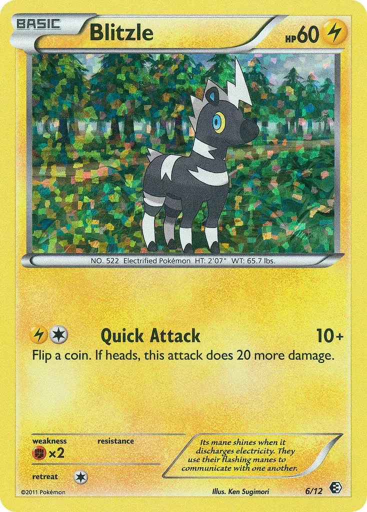 Carte Pokémon Zébibron #6 — 2011 Promo McDonald's