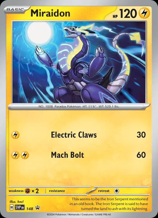 Miraidon #148 — Scarlet & Violet Promos