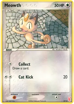 Carte Pokémon Meowth #4 — Kit du Dresseur EX 2 (Posipi)