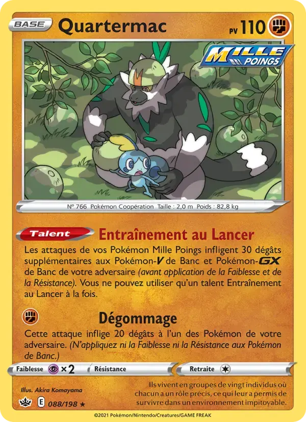 Carte Pokémon Quartermac #88 — Règne de Glace
