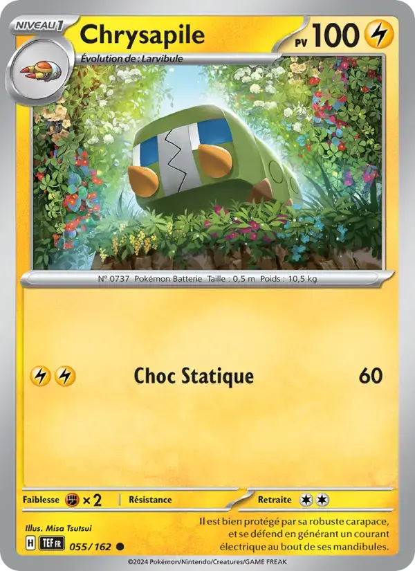 Carte Pokémon Chrysapile #055 — Forces Temporelles