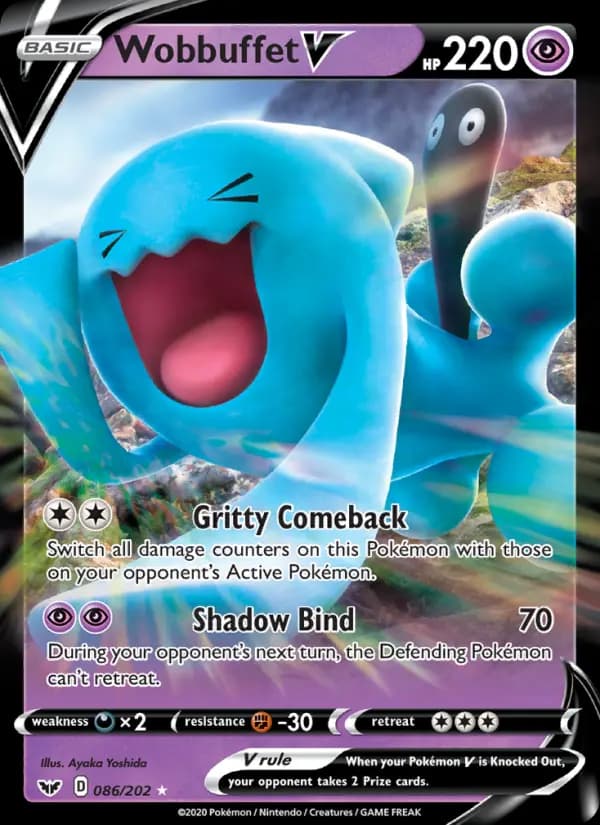 Wobbuffet V #86 — Sword & Shield