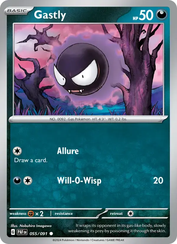 Gastly #055 — Paldean Fates
